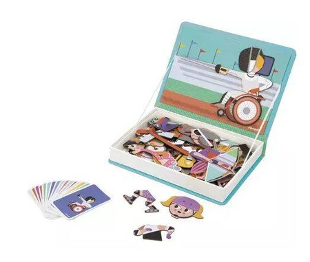 Janod Magnetibook Magnetyczna Układanka Sport 