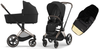 Cybex Priam 4.0 Wózek Głęboko-Spacerowy Sepia Black + Cybex Śpiworek Gratis
