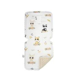 Bonjour Cherie Bambusowa Wkładka Do Wózka z Minky Bleached Sand 86x37cm Słodziaki