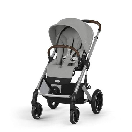 Cybex Balios S Lux 2.0 Wózek Głęboko-Spacerowy Stone Grey + Cloud G I-Size Fotelik Samochodowy 0-13kg + Baza G + Osłony Przeciwdeszczowe + Adaptery