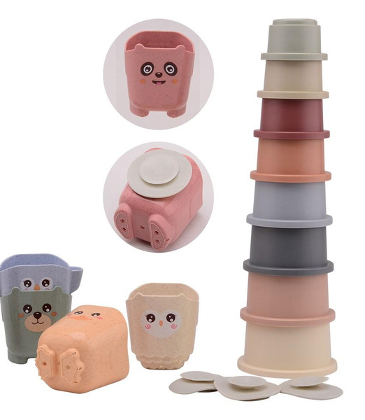 Bo Jungle Silikonowa wieża z kubków Lovely Pink pol_pl_Bo-Jungle-Silikonowa-wieza-z-kubkow-Lovely-Pink-112771_4