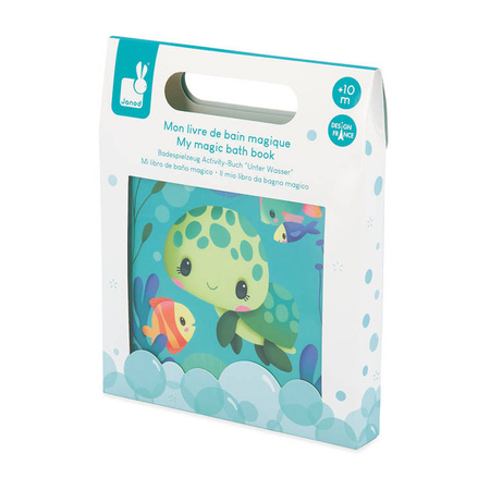 Janod Książeczka do kąpieli Magiczne życie żółwi 10 m+