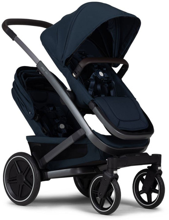 Joolz Geo 3 Twin Wielofunkcyjny Wózek Głęboko-Spacerowy dla Bliźniąt 2w1 Navy Blue