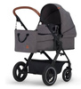 Kinderkraft B-Tour Wózek Głęboko-Spacerowy + Fotelik 0-13 kg Zestaw 3w1 Dark Grey