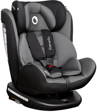 [OUTLET] Lionelo Bastiaan 360° Fotelik Samochodowy  0-36kg Grey/Black
