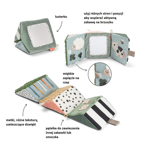 Done by Deer Rozkładane Lusterko Sensoryczne Tiny Farm