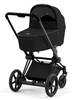 Cybex e-Priam 3.0 Rama ze Stelażem Siedziska + Gondola Wózek Głęboki Eco Onyx Black