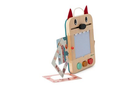 LILLIPUTIENS Drewniana tablica – znikopis Wilk Louis 2 lata+