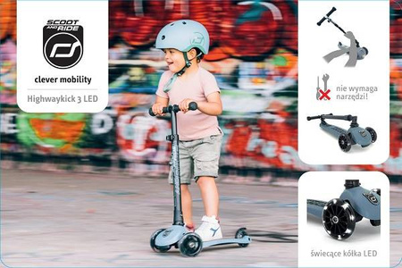 POS marketing Naklejka na główkę ekspozytora SCOOTANDRIDE HK3 pozioma