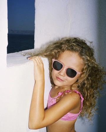 IZIPIZI Okulary Przeciwsłoneczne dla Dzieci 5-10 lat Pink E