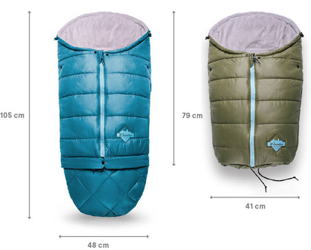 X-Lander X-Warm Ciepły Zimowy Śpiworek Do Wózka 230 G/M Black Night
