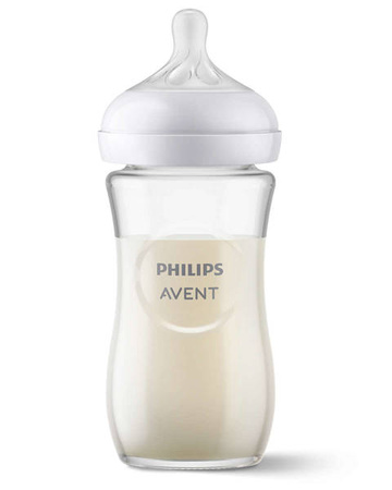 Avent Natural 3 Butelka Responsywna Szklana 1m+ 240ml