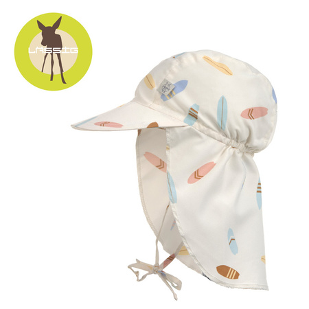 Lassig Czapka z filtrem UV80 z daszkiem i osłoną karku Splash & Fun Deski surfingowe sea salt, rozm. 50/51