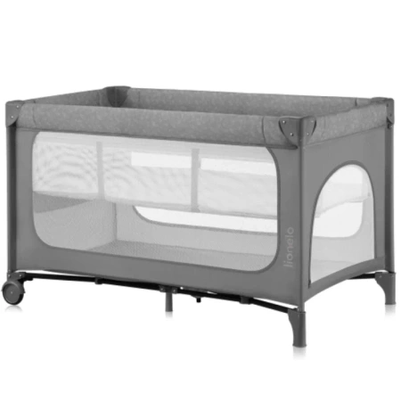 Lionelo Jasmin łóżeczko turystyczne Easy Fold Grey Stone