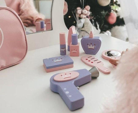Joueco Drewniany zestaw Beauty do makijażu i kosmetyczka