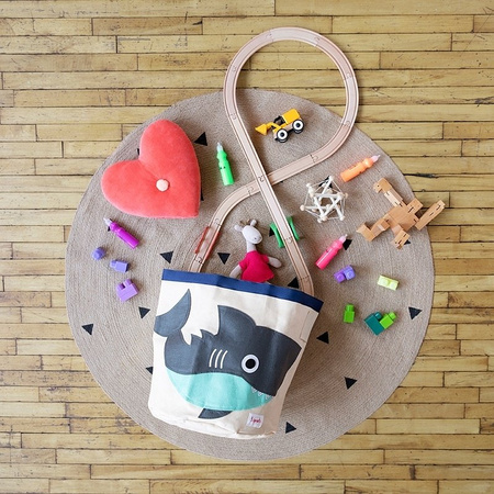 3 Sprouts Kosz Na Zabawki Rekin