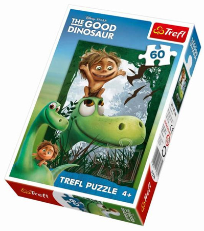 Trefl Puzzle 60 Elementów Dobry Dinozaur Jak Dobrze Mie