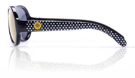 Okulary Classics Junior 3-7  Polka Sunfl. Black