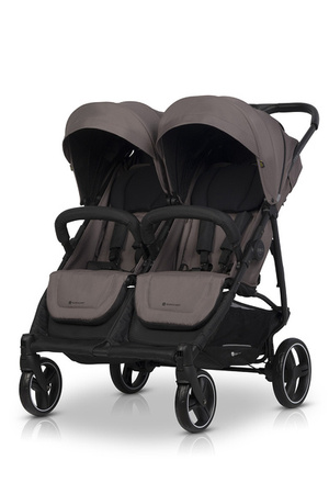 Euro-Cart Doblo Wózek Spacerowy Bliźniaczy lub Rok Po Roku Taupe