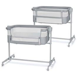 Kinderkraft Neste Up 2 Łóżeczko Dostawne Full Light Gray