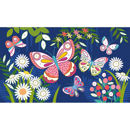 USZKODZONE OPAKOWANIE Janod Zestaw kreatywny Fluorescencyjny piasek Motyle 6+