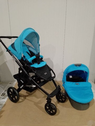 [OUTLET] ABC Design Salsa 4 Wózek Głeboko-Spacerowy Niebieski