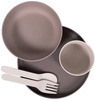 Bo Jungle Zestaw Naczyń BioPlastik CPLA Grey 