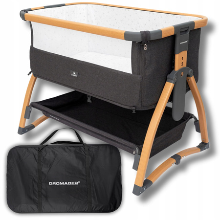 Dromader Łóżeczko Turystyczne + Materac + Torba z Regulacją i Kołyską