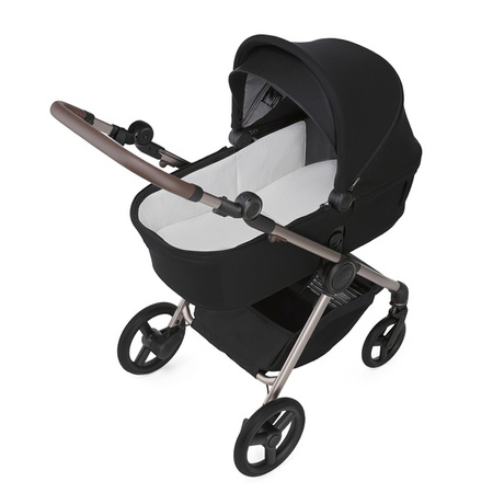 Anex IQ Premium New Transfarmation Wózek Głęboko-Spacerowy Smoky + 	Cybex Aton B2 i-Size Fotelik Samochodowy 0-13kg + Baza One Volcano Black