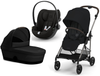 Cybex Melio  Wózek Głeboko-Spacerowy Magic Black + Cloud G I-Size