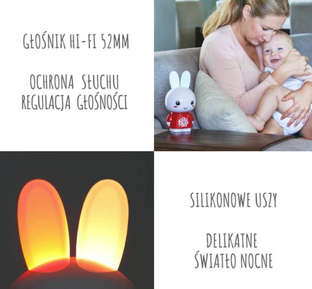 Alilo Honey Bunny Króliczek G6 Różowy