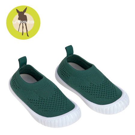 Lassig Ultrawygodne elastyczne trampki dziecięce z antypoślizgową podeszwą Splash & Fun green, rozm. 21