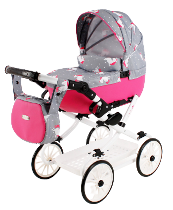 Adbor Viki Wózek dla Lalek Jednorożce Vi-05