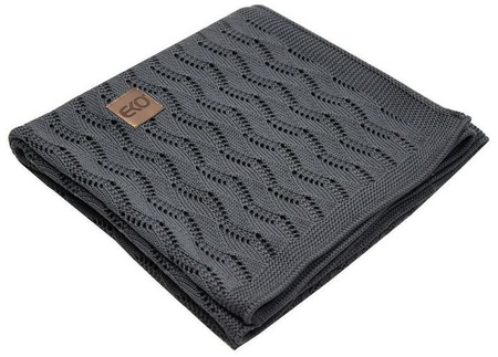 Kocyk Dzianinowy Bambusowy PLE-77  Grafit