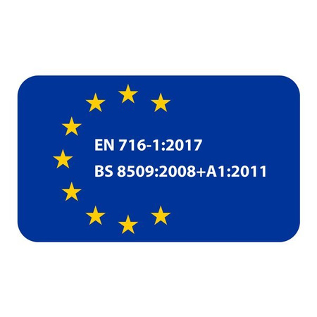 Kinderkraft Mia 2w1 - Łóżeczko dziecięce + Materac + Prześcieradło Grey