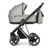 Roan Ivi 2.0 Wózek Głęboko-Spacerowy Rama Light Chrome Tea Leaf + Cybex Aton B2 i-Size Fotelik Samochodowy 0-13kg + Baza One Volcano Black	