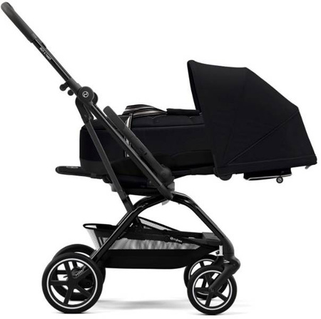 Cybex Eezy S Twist + Plus 2 Wózek Spacerowy Czarna Rama Leather Moon Black 2023