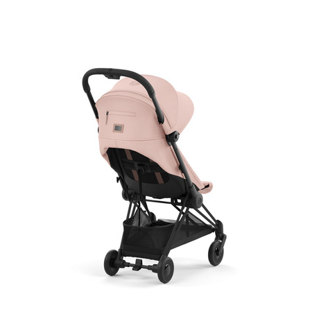 Cybex Coya Wózek Spacerowy Rama Matt Black Peach Pink + Pałąk do Wózka