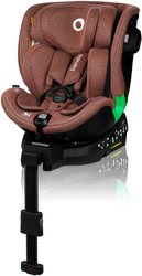 Lionelo Harmony i-Size - obrotowy fotelik samochodowy 0-36 kg | Red Brick Bamboo