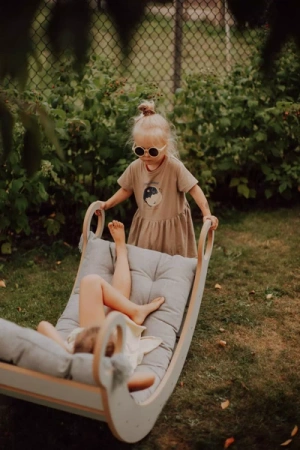 Baby Wood Bujak Drewniany L Szary