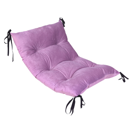 GUGI Bujak Drewniany Montessori Mały M + Poduszka Welurowa Różowa