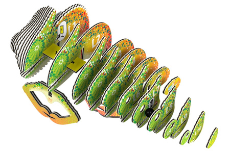 Eugy Eko 3D Układanka Kameleon