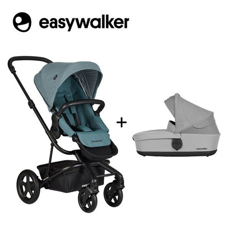 Easywalker Harvey 2 Wózek głęboko-spacerowy (zawiera stelaż, siedzisko z budką i pałąkiem)  Ocean Blue