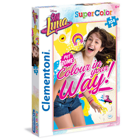 Clementoni, Puzzle 104 el. SuperColor. Soy Luna