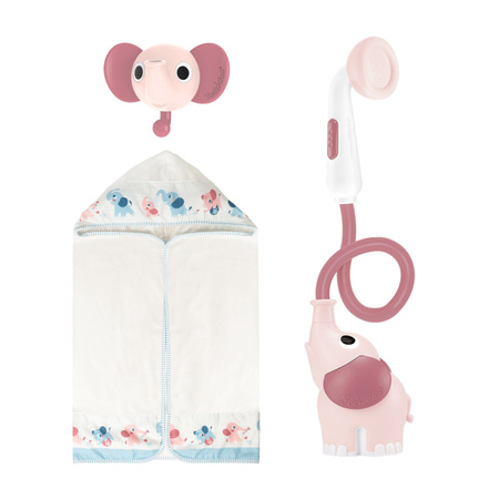 Yookidoo Zestaw Kąpielowy Prysznic Słonik Różowy