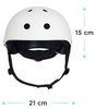 Kinderkraft Safety Kask z Naklejkami White
