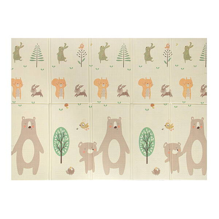 Bocioland Składana Mała Mata Dwustronna 40x75x10 cm Miś