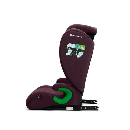 Kinderkraft Junior Fix 2 I-Size Fotelik Samochodowy 15-36kg 100-150cm Cherry Pearl