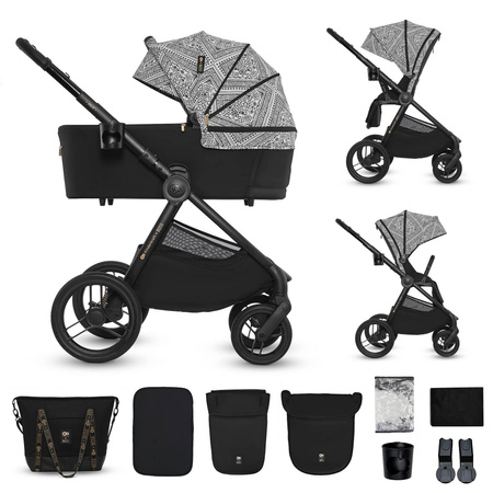 Kinderkraft Nea 2 Wózek Głęboko-Spacerowy 2w1 Lunar Black