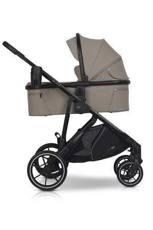 Easy Go Duoflex Wózek Głęboko-Spacerowy Bliźniaczy Rok po Roku Savana Beige 1 Siedzisko 1 Gondola